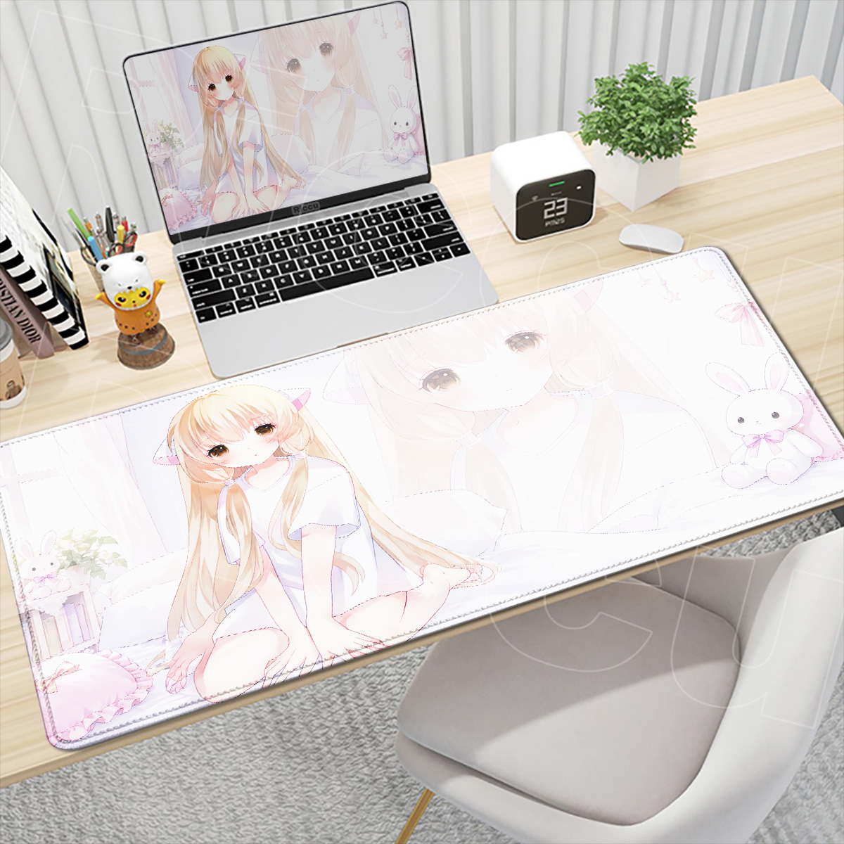 Gaming Accessories Girly - Kawaii Kız Chobits Chi pembe Mousepad