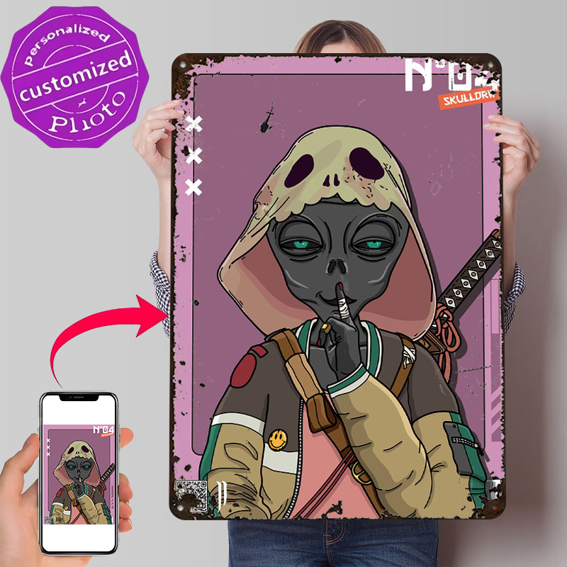 Vintage Gaming Accessories - ALIEN Projesi N04 Kişiselleştirilmiş 3D Dokulu