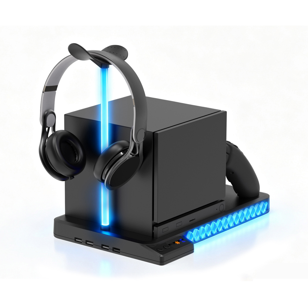 Headset Stand Rgb - Steam Makinesi Soğutma Şarj Yuvası Çift