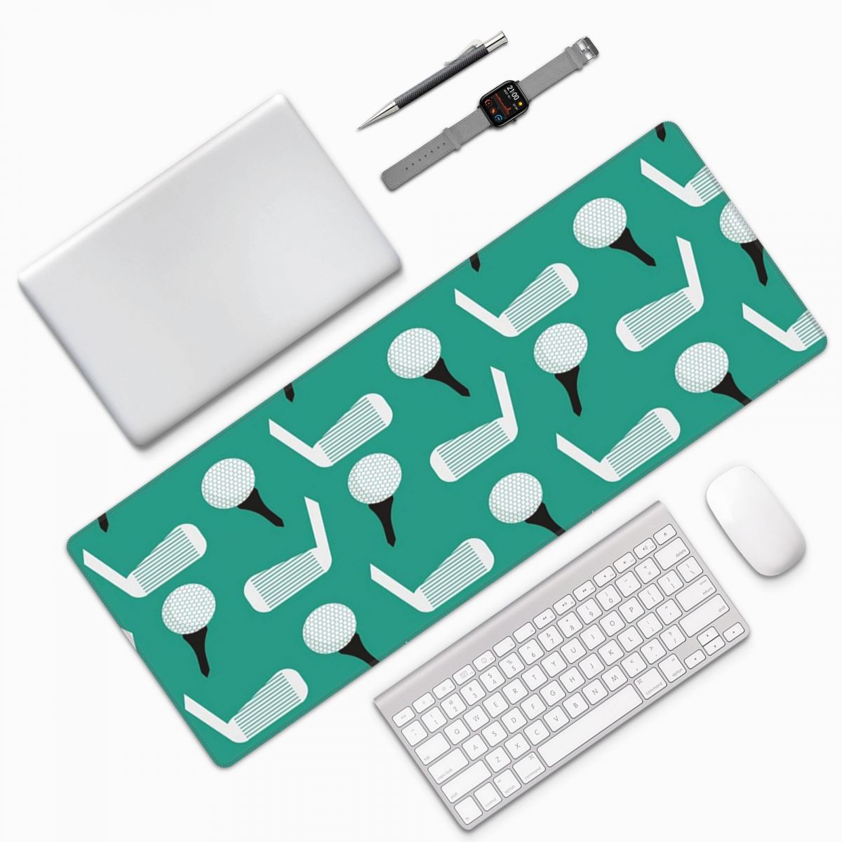Gaming Accessories For Desk - Golf Topu Desenli Büyük Mouse Pad