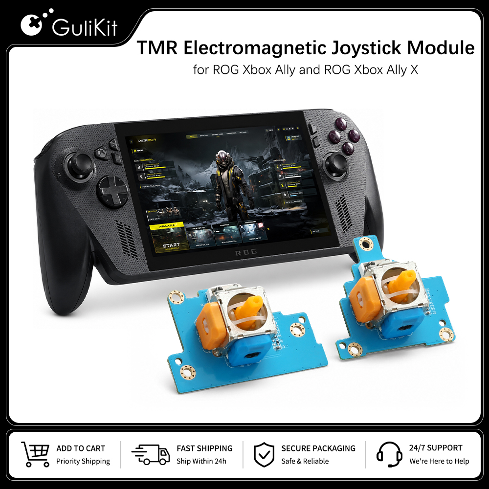 Gaming Accessories Joystick - GuliKit TMR Elektromanyetik Joystick Modülü, ROG