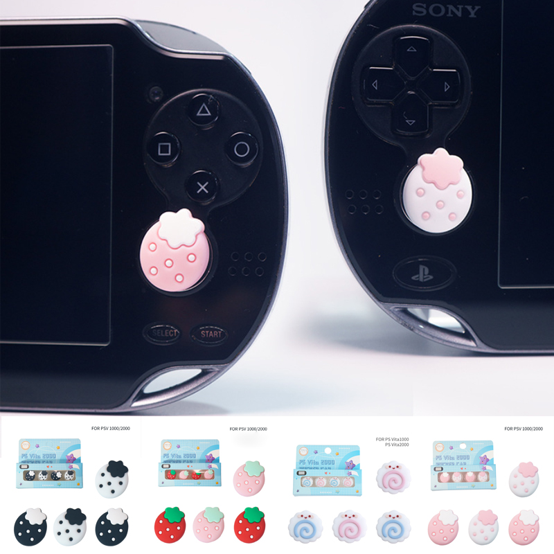 Gaming Accessories Kawaii - 4 adet Çilek Yumuşak Başparmak Çubuğu