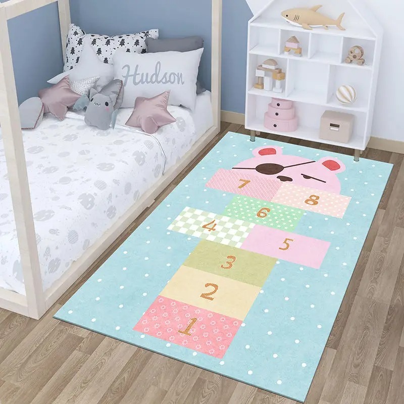 Gaming Accessories Girly - Açık Gri çocuk Seksek Halı Erkek