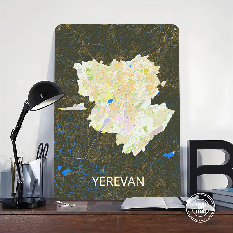 Erevan Şehir Haritası Teneke P - Vintage Gaming Accessories incelemesi ve fiyatı