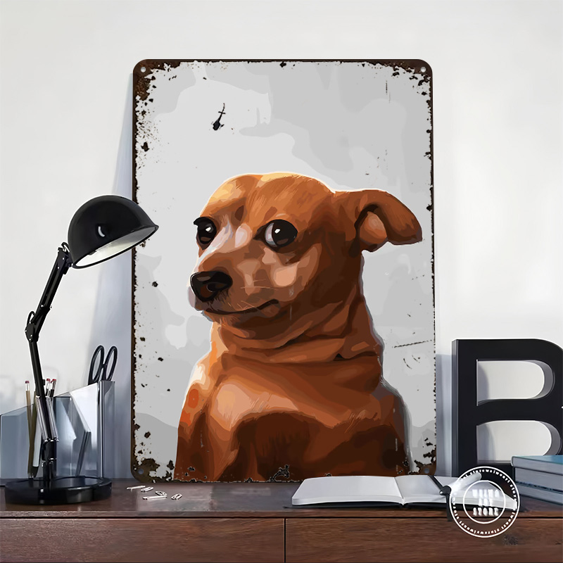 Kahverengi Köpek Portre Poster - Gaming Accessories To 3D Print incelemesi ve fiyatı