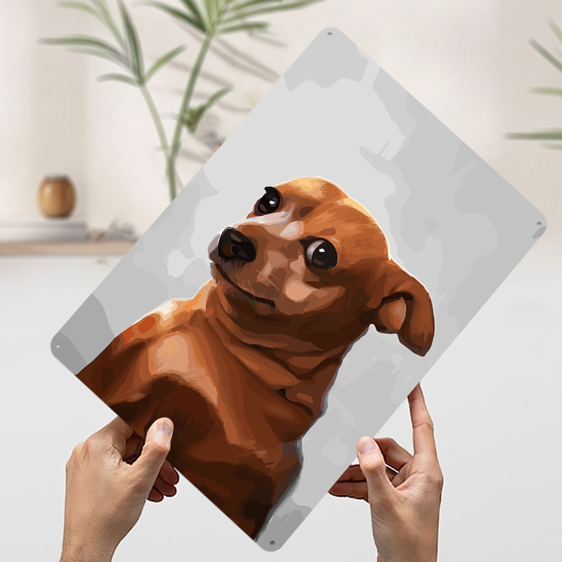 Kahverengi Köpek Portre Poster - Gaming Accessories To 3D Print incelemesi ve fiyatı