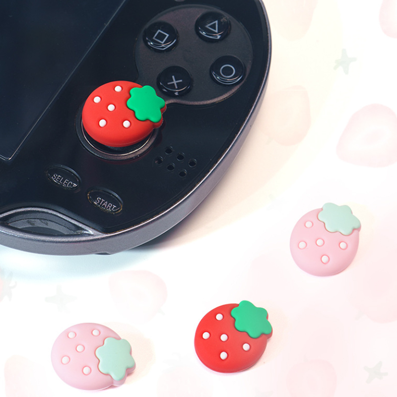 4 adet Çilek Yumuşak Başparmak - Gaming Accessories Kawaii incelemesi ve fiyatı
