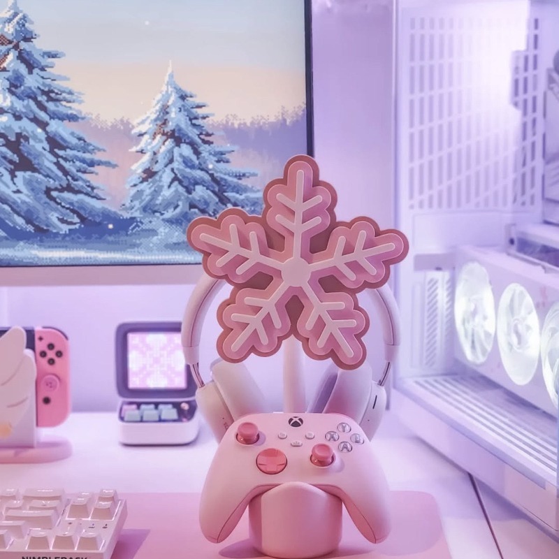 Kar Tanesi Kulaklık Standı 3D  - Gaming Accessories To 3D Print incelemesi ve fiyatı