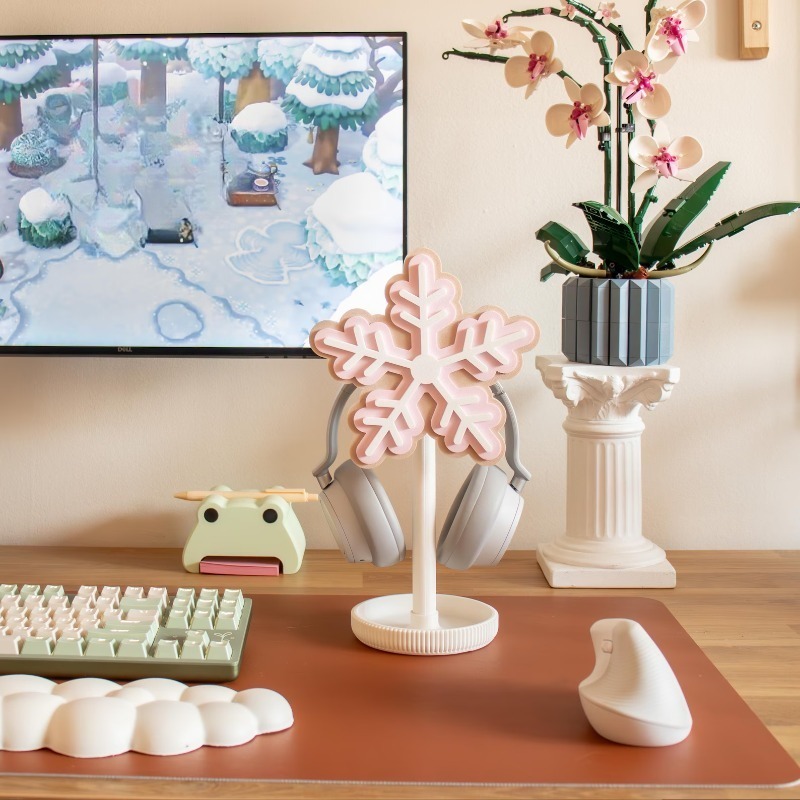 Kar Tanesi Kulaklık Standı 3D  - Gaming Accessories To 3D Print incelemesi ve fiyatı