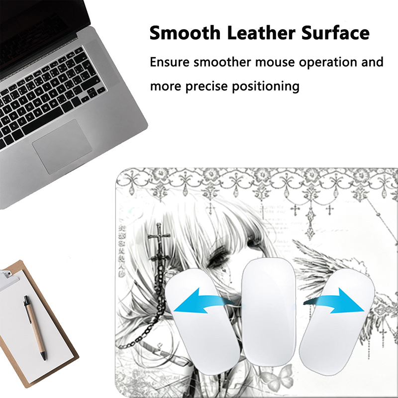 Deri Mousepad Siyah Beyaz Anim - Gaming Accessories For Desk incelemesi ve fiyatı