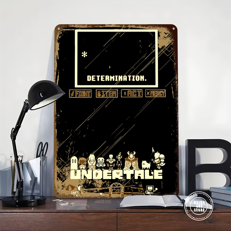 Undertale Metal Poster Özel Du - Vintage Gaming Accessories incelemesi ve fiyatı
