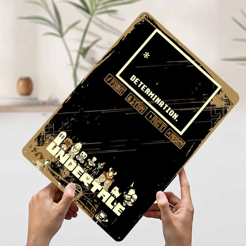 Undertale Metal Poster Özel Du - Vintage Gaming Accessories incelemesi ve fiyatı