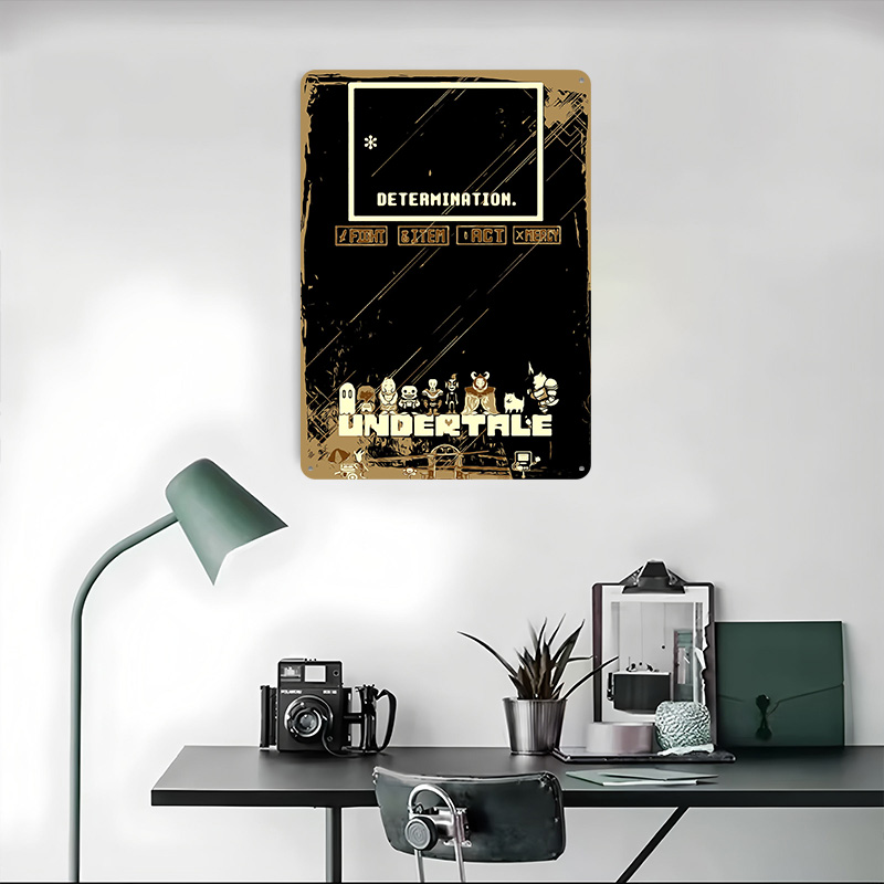Undertale Metal Poster Özel Du - Vintage Gaming Accessories incelemesi ve fiyatı